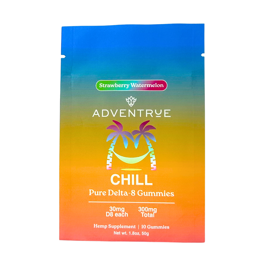 Chill Delta-8 THC - 30mg D8 Gummies - Strawberry Watermelon