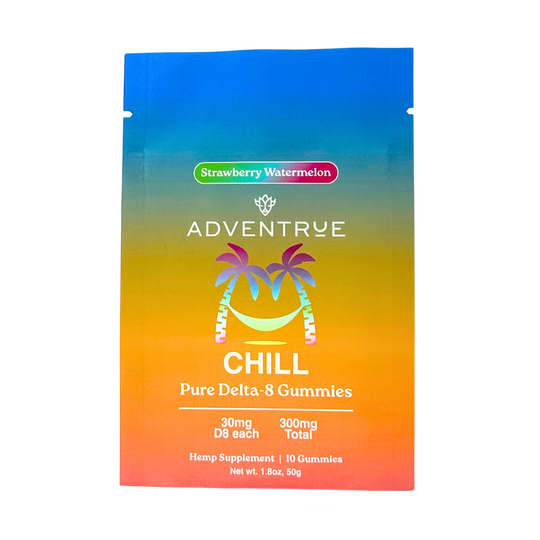 Chill Delta-8 THC - 30mg D8 Gummies - Strawberry Watermelon