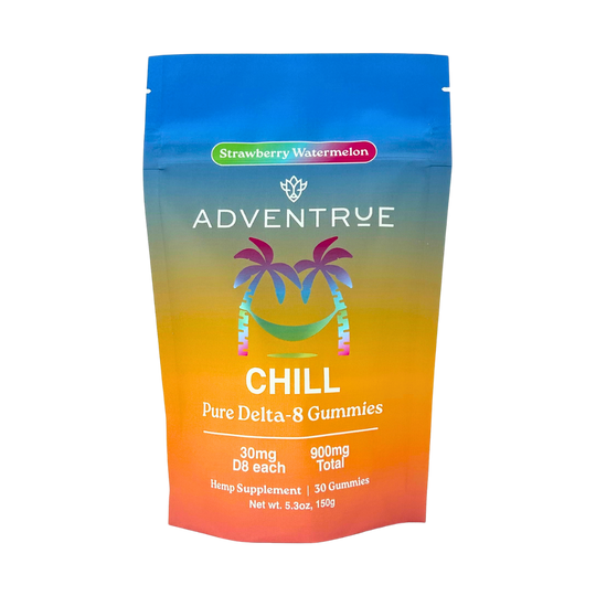 Chill Delta-8 THC - 30mg D8 Gummies - Strawberry Watermelon