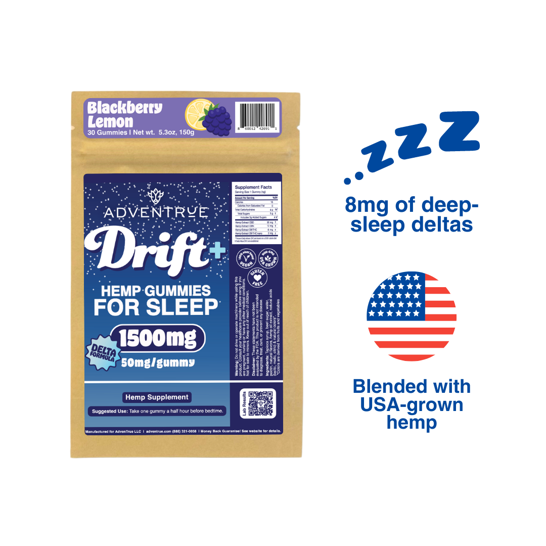 NEW! Drift+ Delta Formula Nighttime Gummies - Blackberry Lemon