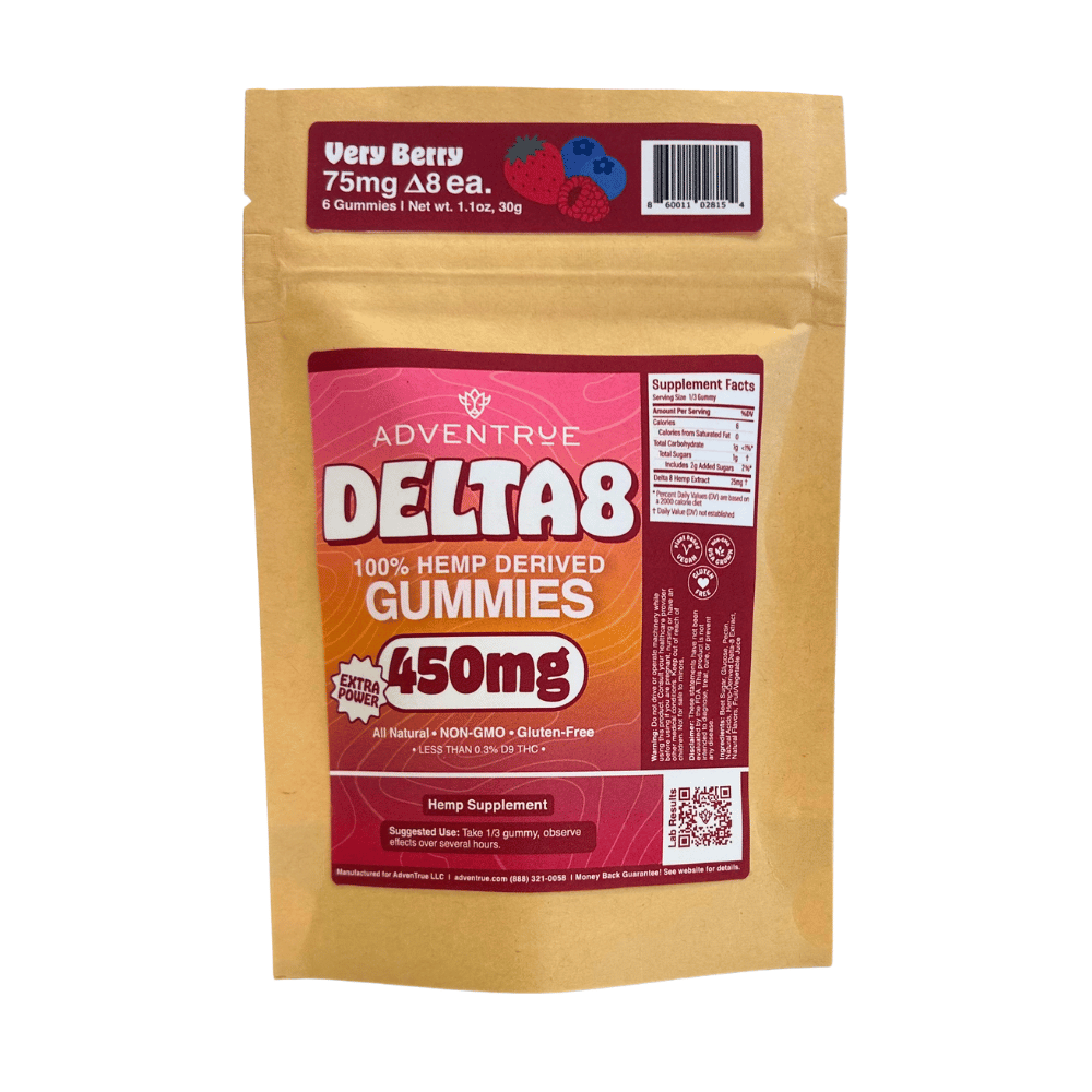 Delta-8 THC+ 75mg Gummies - Very Berry