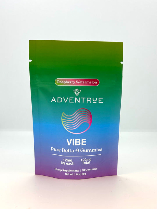 Vibe Delta-9 THC 12mg Gummies - Raspberry Watermelon