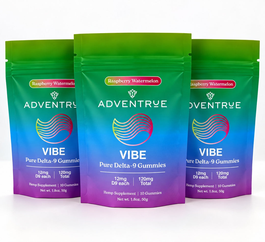 Vibe Delta-9 THC 12mg Gummies - Raspberry Watermelon