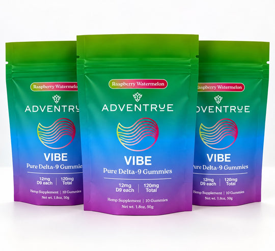 Vibe Delta-9 THC 12mg Gummies - Raspberry Watermelon