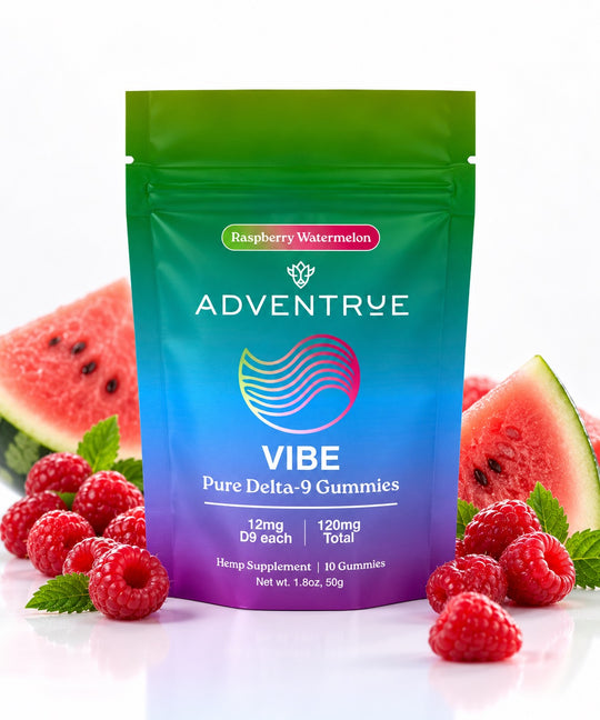 Vibe Delta-9 THC 12mg Gummies - Raspberry Watermelon