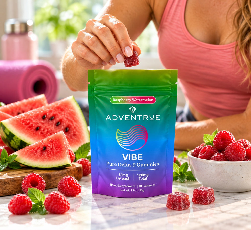 Vibe Delta-9 THC 12mg Gummies - Raspberry Watermelon