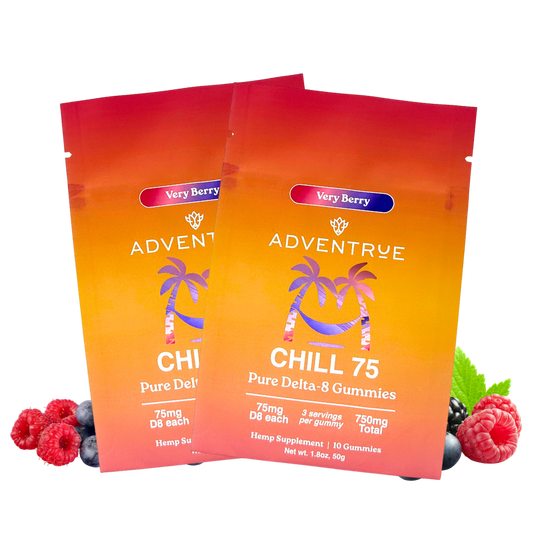 Chill 75 - 75mg Delta-8 Gummies - Very Berry