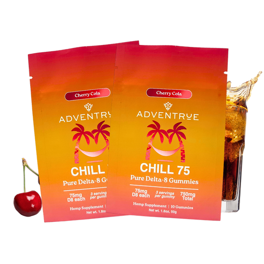 Chill 75 Delta-8 gummies: 2-pack Cherry Cola