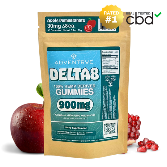 Delta-8 THC 30mg Gummies - Apple Pomegranate