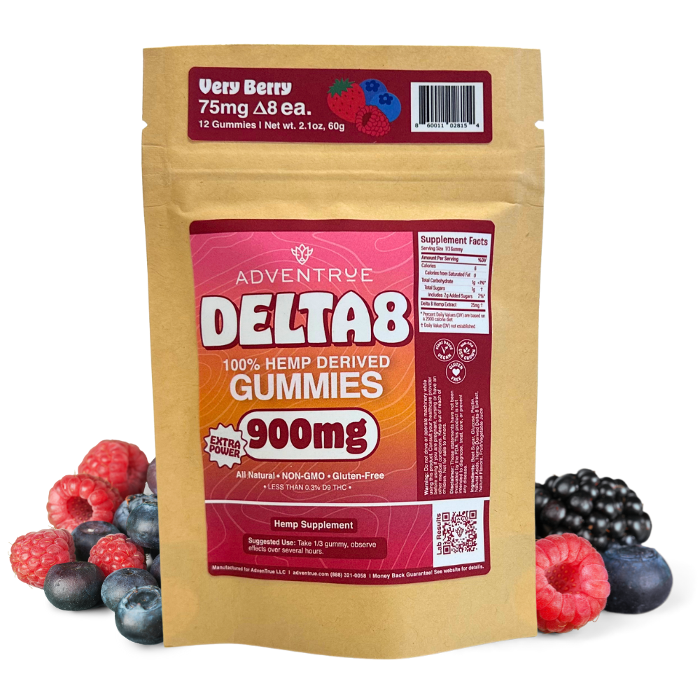 Delta-8 THC+ 75mg Gummies - Very Berry