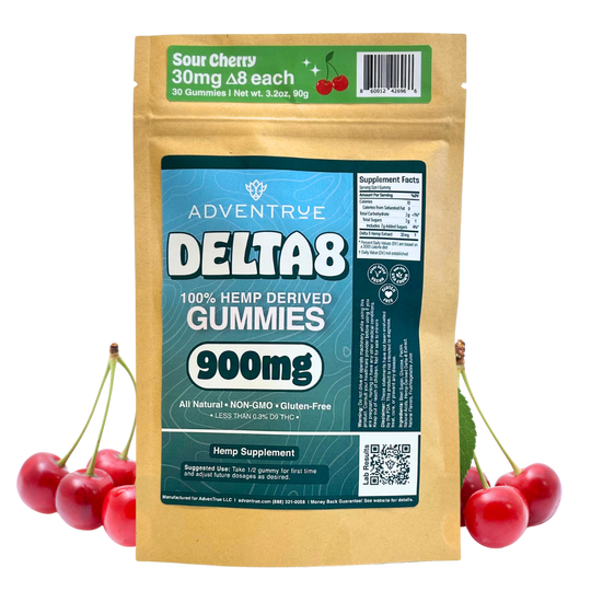 Delta-8 THC 30mg Gummies - Sour Cherry