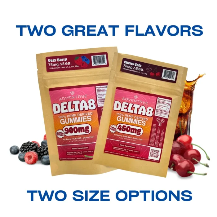 delta8+ two flavors and size options