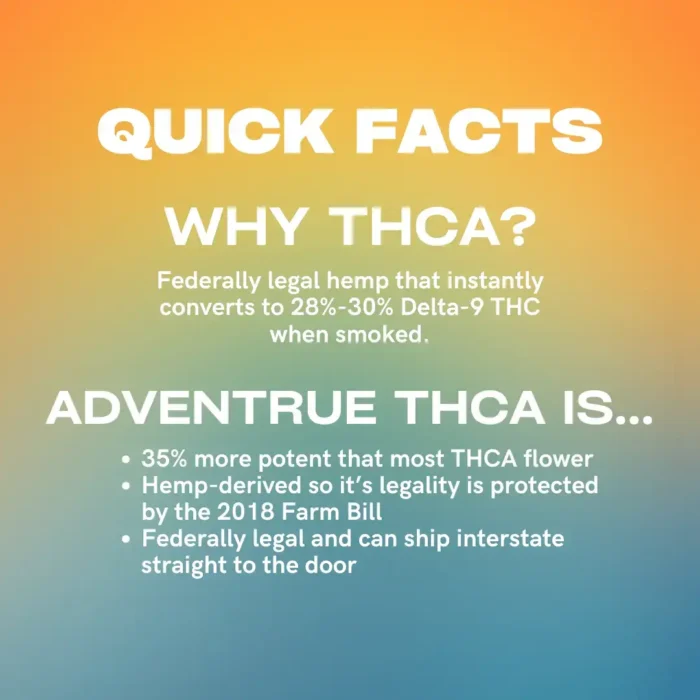 why thca? 35% more potent that most THCA flower